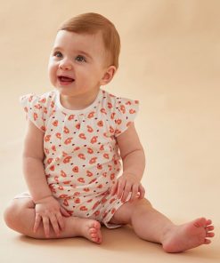 Combishort imprimé léopard en jersey, écru/rose - Rose