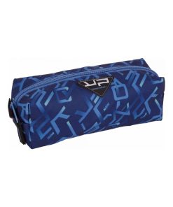 BODYPACK Trousse rectangle recyclée Typo - Bleu