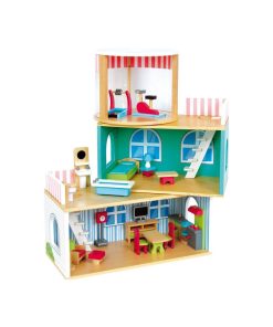 Maison De Poupée En Bois - N/A