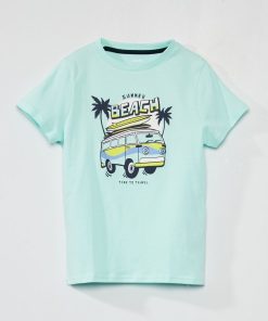 Tee-shirt imprimé - Bleu
