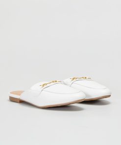 Mules mocassins - blanc