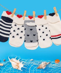 Coffret Chaussettes Coeur Marinière (Lot x5)- Sockup- 35-42 - Multicolore