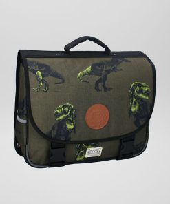 Cartable 'dinosaure' - Kaki