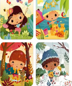 Mallette De 4 Petits Puzzles 4 Saisons (6 À 16 Pièces) - N/A