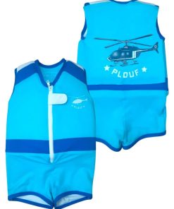 Maillot de Bain Fly Enfant avec Flotteurs - Accessoire de Natation Garçon - Bleu
