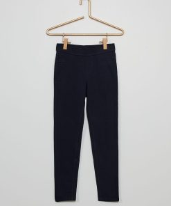 Jegging uni - bleu marine