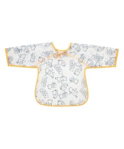 Bavoir avec manches 'Winnie l'Ourson' - gris/jaune