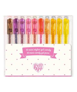 Set 10 mini stylos gel candy - N/A