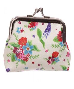 Porte-monnaie Design Jardin Botanique Fleurs - Rose