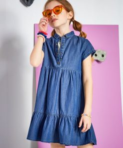 Robe à étage - Bleu