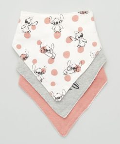 Lot de 3 bavoirs 'DS' - Blanc