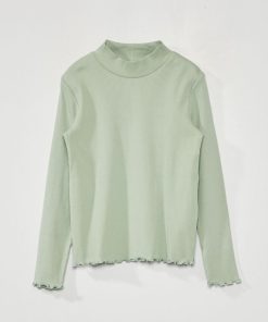 Sous-pull en maille côtelée - Vert