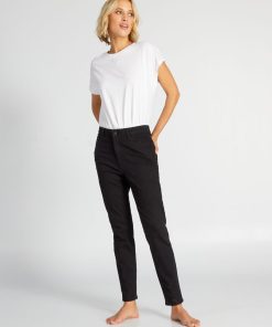 Pantalon slim en denim - L34 - NOIR