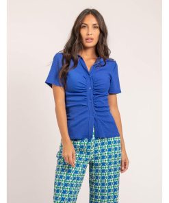 Chemise manches courtes ORLA - Bleu