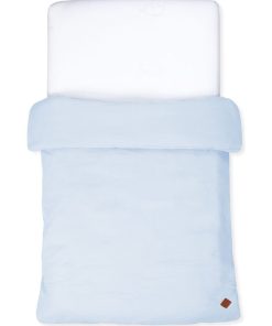 Housse de couette en gaze de coton, Jeanne - Bleu