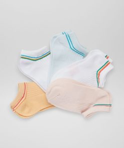 5 paires de chaussettes côtelées - Rose