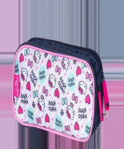 Trousse double Hello Kitty® Officiel Lovely - Rose