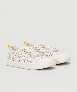 Baskets en toile imprimées - imprimé fleurs