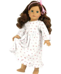 Sophia's - Poupee 18" - Chemise de nuit à imprimé floral - Blanc - N/A