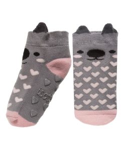 Chaussettes antidérapantes Koala 19/26 - Gris clair