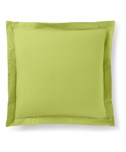 Taie d'oreiller Anis 63 x 63 cm volant plat piqué / 100% Coton / 57 fils/cm² - Vert
