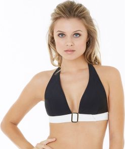 Haut de maillot triangle PLAGE - Brigitte Bardot - Noir