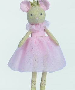 Peluche 'souris' - Rose/beige
