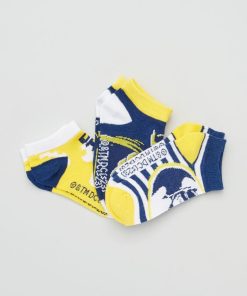 Chaussettes basses 'Batman' - Lot de 3 - noir/jaune