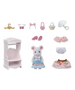 5540 'sylvanian Families' La Valisette De Mode Et Grande Soeur Souris Marshmallow - N/A