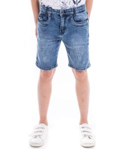 Bermuda en jean slim BAKERFIELD BOY - Bleu clair