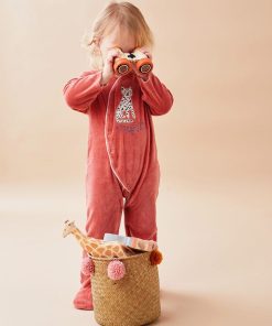 Pyjama dors-bien en velours, foncé - Rose
