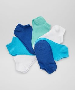 Lot de 7 paires de chaussettes invisibles - Bleu