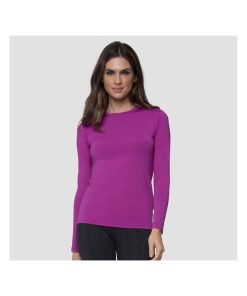 T-shirt Rash Guard Anti-UV UPF50 pour femme - UV Line - Rose