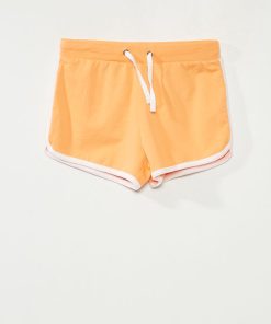 Short en maille jersey - orange