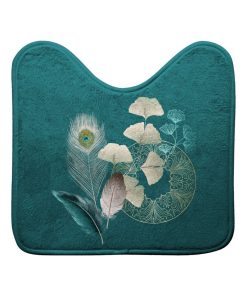 Tapis contour de WC Ginko blue - Bleu