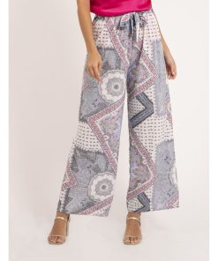 Pantalon motifs ELOANE - Bleu