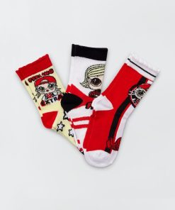 Lot de 3 paires de chaussettes 'Lol Surprise' - Noir