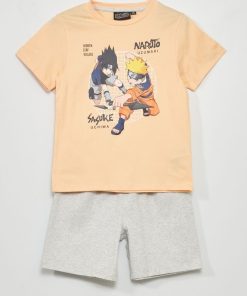 Ensemble 'Naruto' t-shirt + short - Orange