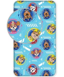 Drap Housse Enfant Coton Bleu Chase - Bleu