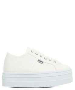 Baskets Basket Lona Plataforma - Blanc