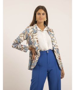 Blazer motifs URADY - Bleu