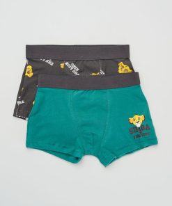 Lot de 2 boxers 'Simba' - Vert