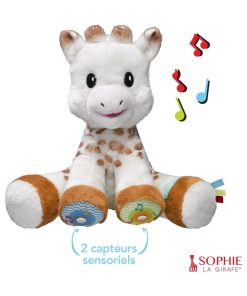 Peluche intéractive Sophie la girafe Fresh Touch - Ecru