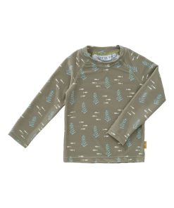 Tee-shirt anti-uv manches longues Ocean blue (86-92 cm) - Vert