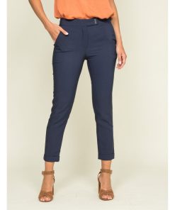 Pantalon cigarette ECLAIR - Bleu marine