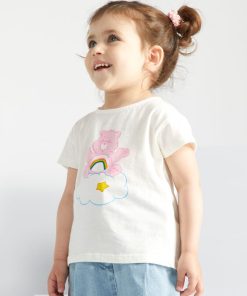T-shirt en jersey 'Bisounours' - Blanc