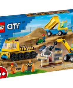 60391 Les camions de chantier et la grue à boule de démolition - N/A