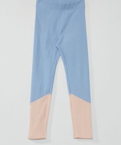 Legging stretch côtelé - Bleu