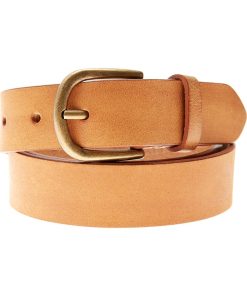 Ceinture en cuir - camel