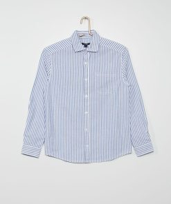 Chemise rayée - bleu